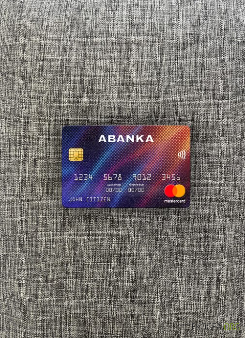 Slovénie Abanka d.d bank mastercard photolook ,